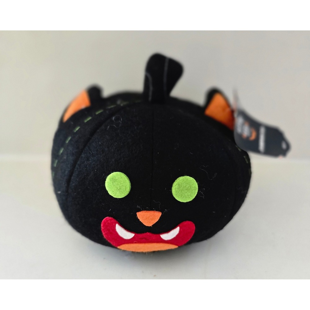Hyde & EEK Boutique Halloween Pumpkin Cat Black Plush Decorative Accent 2024 NEW
